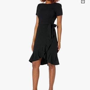 Calvin Klein ruffle sleeve dress